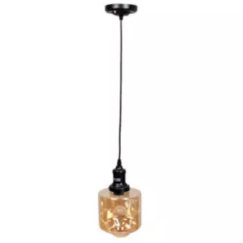 Подвес одиночный, Е27, 40Вт, металл, стекло