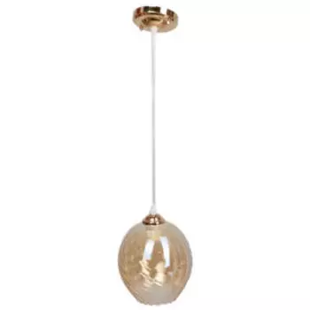 Подвес одиночный, Е27, 40Вт, металл, стекло