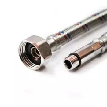 Подводка для смесителя М10х18-1/2, 60 см, нерж. сталь