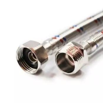 Подводка гибкая для воды 1/2 ВН 60 см, нерж. сталь