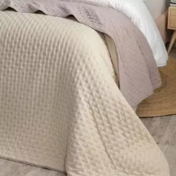 Покрывало Dome Хельга, Евро, 240х260 см, 100% полиэстер, розово-бежевый