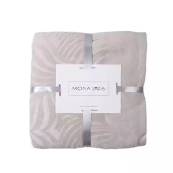 Покрывало Palm, 200х220 см, серый, жаккард велюр