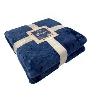 Покрывало Picassa Bouquet, Евро, 220х240 см, темно-синий