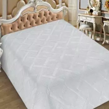 Покрывало Прага, 245х225 см, голубой