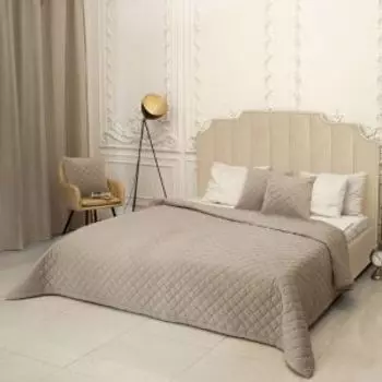 Покрывало SEASONS Бархат 220х240см, Пудра