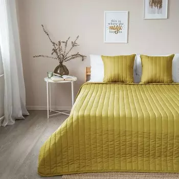 Покрывало Seasons Лимонный карри, 200х240 см, холкон