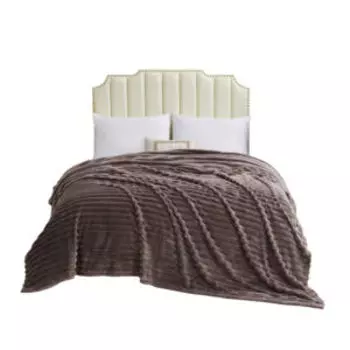 Покрывало Sofi de Marko Орнелла, Евро, 210х230 см, вискоза, мокко