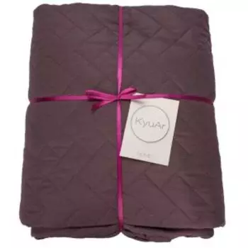 Покрывало стеганое, 180х200 см, фиолетовый, микрофибра