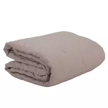 Покрывало стеганое, 220х200 см, бежевый, микрофибра