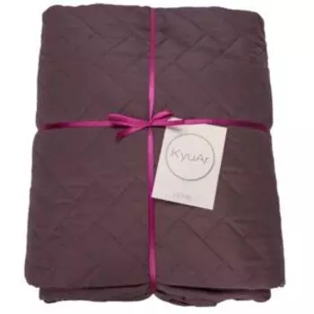 Покрывало стеганое, 220х200 см, фиолетовый, микрофибра