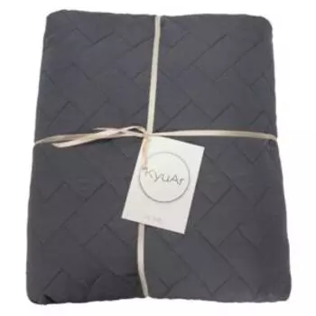 Покрывало стеганое, 220х200 см, серый, микрофибра