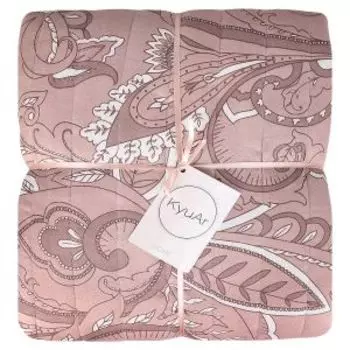 Покрывало стёганое с кисточками, 220х200 см, п/э, бело-бежевый, наполнитель текстон