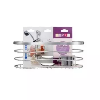 Полка 1-ярусная с креплением на душевую штангу Metaltex Viva, 12х29х11 см