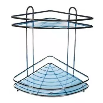 Полка 2-ярусная угловая Modern Blue, 23х31х32 см