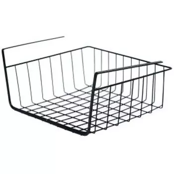 Полка для хранения Домовой, 30x24.5x14 см, подвесная, металл, черный