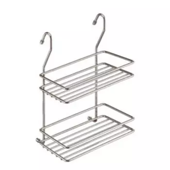 Полка двухъярусная Lemax, 20х28 см, хром