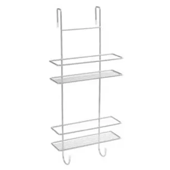 Полка двухэтажная для душевой кабины Fixsen, 56х25 см, хром