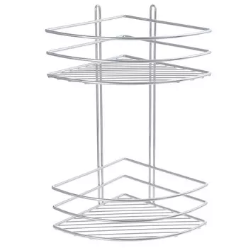 Полка двухэтажная угловая Fixsen, 20х20х38 см