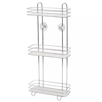 Полка хромированная прямая, 3 яруса, 26х13х60 см