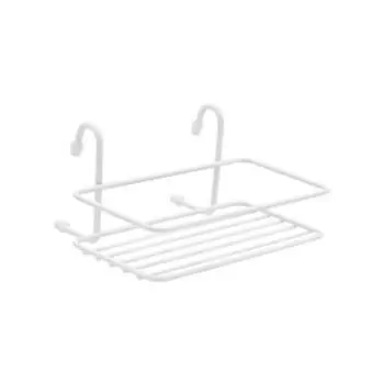 Полка малая короткая, 20х10.5х15 см, металл, белый матовый