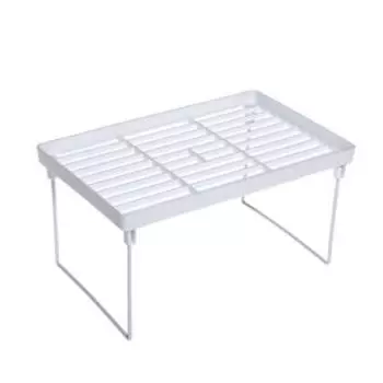 Полка-органайзер Youll Love, 30x20x16 см, складная на ножках, белая