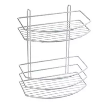 Полка овальная двухэтажная Fixsen, 15х25х30 см