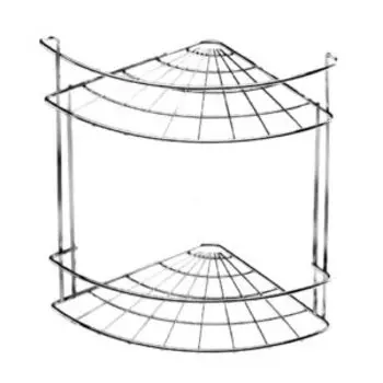 Полка угловая 2-х ярусная Slim, 24х18х24 см