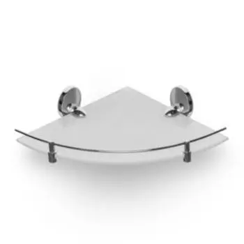 Полка угловая стеклянная Lotti Sanremo, 26х22х6 см