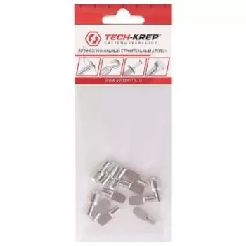 Полкодержатель лопаточка Tech-Krep, 5х17 мм, никель, 12 шт