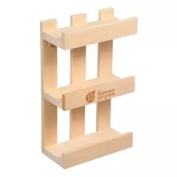 Полочка для мелочей Банный штучки, 18х9х30 см, липа