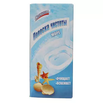 Полоска чистоты для очистки унитаза Свежинка Море, 3 шт