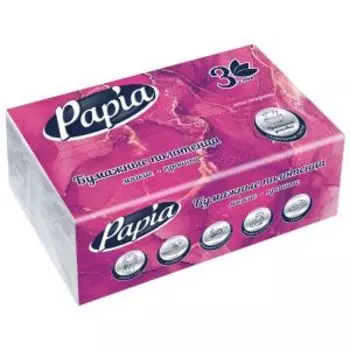 Полотенца бумажные Papia V-Fold, 3 слоя, 100 листов