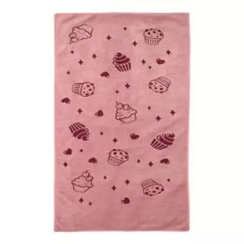 Полотенце Bravo Десерт, 35х75 см, микрофибра, 300гр/м2, розовый