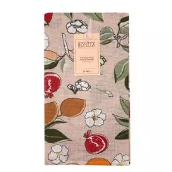 Полотенце кухонное Bonita Фрукты, 47х60 см, рогожка, хлопок