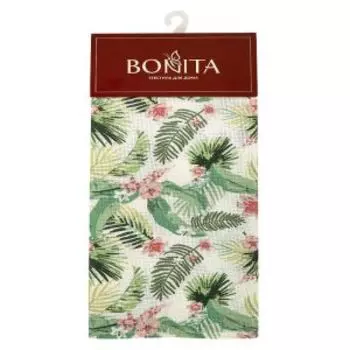 Полотенце кухонное Bonita Папоротник, 40х70 см, рогожка, хлопок