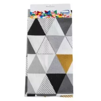 Полотенце кухонное Геометрия, 35х60 см, рогожка, в ассортименте, хлопок