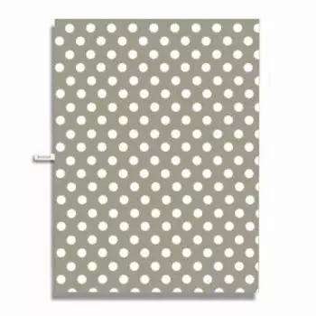 Полотенце кухонное Горошек, 39х60 см, серый
