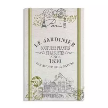 Полотенце кухонное Grand Style Коттедж, 39х60 см, хлопок/лен, шелкография