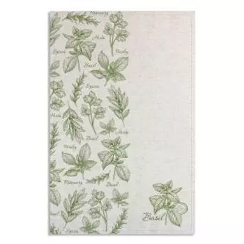 Полотенце кухонное Grand Style Зелень, 39х60 см, хлопок/лен, шелкография