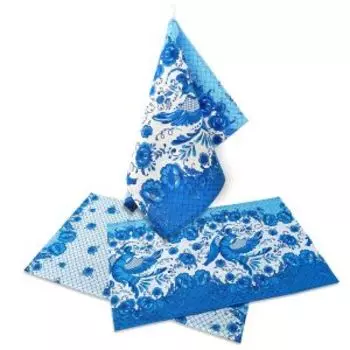 Полотенце кухонное Гжель, 35х60 см, хлопок, в ассортименте