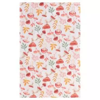 Полотенце кухонное Хаски Home Грибочки, 35х60 см, рогожка