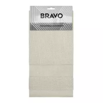 Полотенце кухонное ИКР Палитра, 40х60 см, вафельное, бежевый