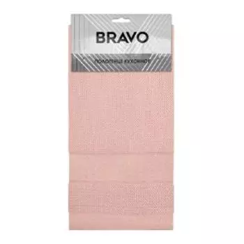 Полотенце кухонное ИКР Палитра, 40х60 см, вафельное, персиковый