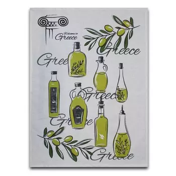 Полотенце кухонное Оливковое масло, 45х60 см, шелкография