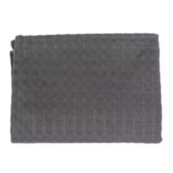 полотенце кухонное, размер: 30х50см, вафельное, крупная клетка, серый, хлопок