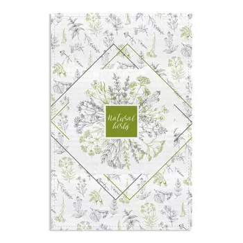 полотенце кухонное Золото полей, размер: 35х60см, вафельное, плотность 230 г/м2, 100% хлопок, шелкография