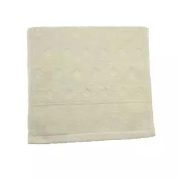 полотенце махровое BELEZZA Ice, размер: 30х50см, молочный, 500 г/м2, 100% хлопок