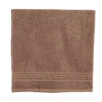 Полотенце махровое Belezza Ирис, 50х90 см, гладкокрашенное, хлопок, 350 г/м2, серо-коричневый