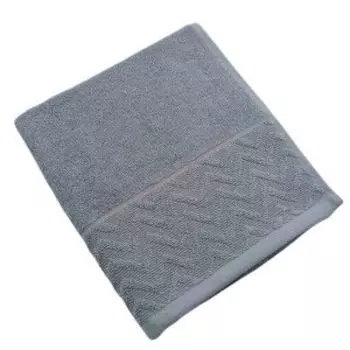 полотенце махровое BELEZZA Oleada, размер: 70х130см, гладкокрашенное, серый, 450 г/м2, 100% хлопок