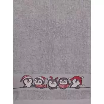 Полотенце махровое Belezza Пингвины, 30х50 см, хлопок 400 гр/м2